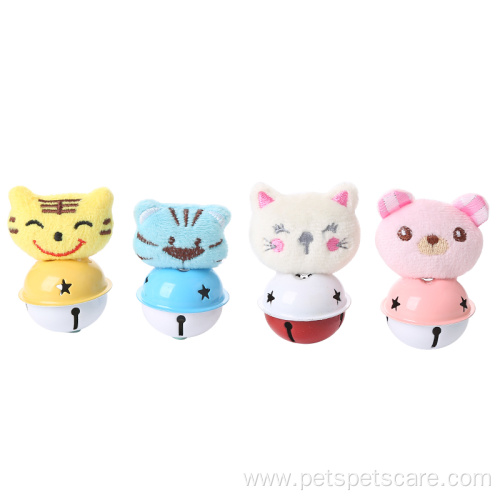 eco-friendly stocked animal shaped plush cat toy